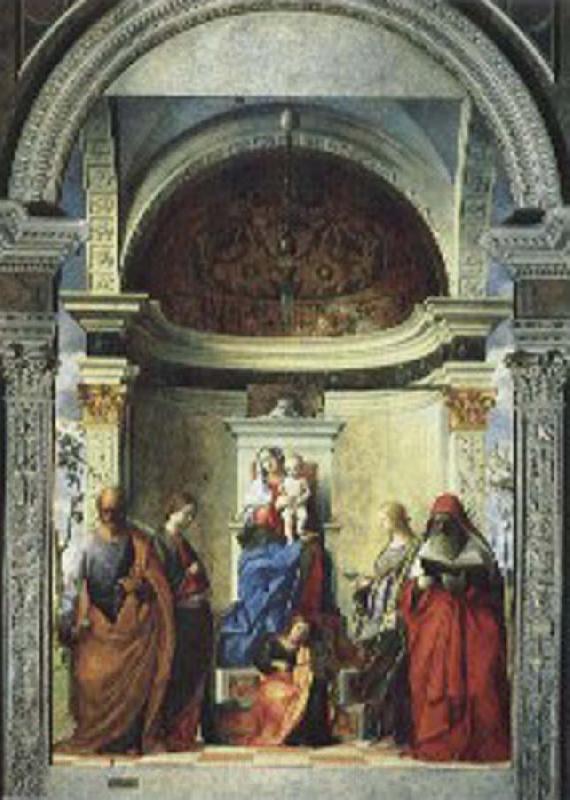 Gentile Bellini Zakaria St. altar painting Norge oil painting art